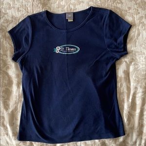 St. Thomas, Virgin Islands, navy, short-sleeve t-shirt
